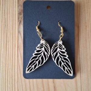 Boucles d'oreilles en bois